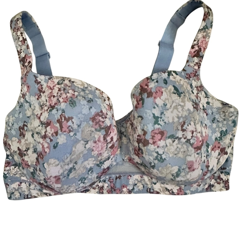 Cacique Blue Floral Women's Bra